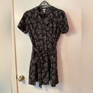 A New Day Black Dress with Faces.